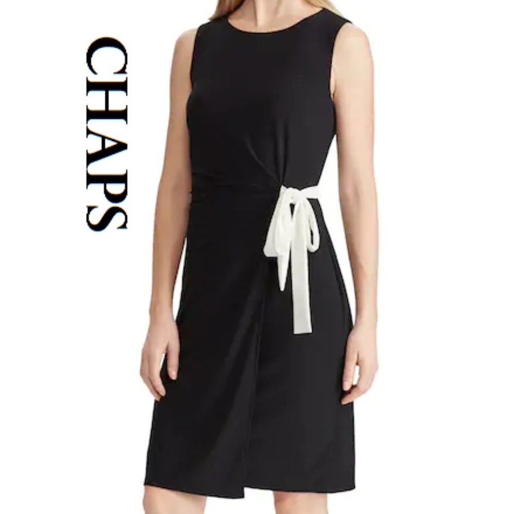 CHAPS BNWT Wrap Style Dress Sleeveless She…